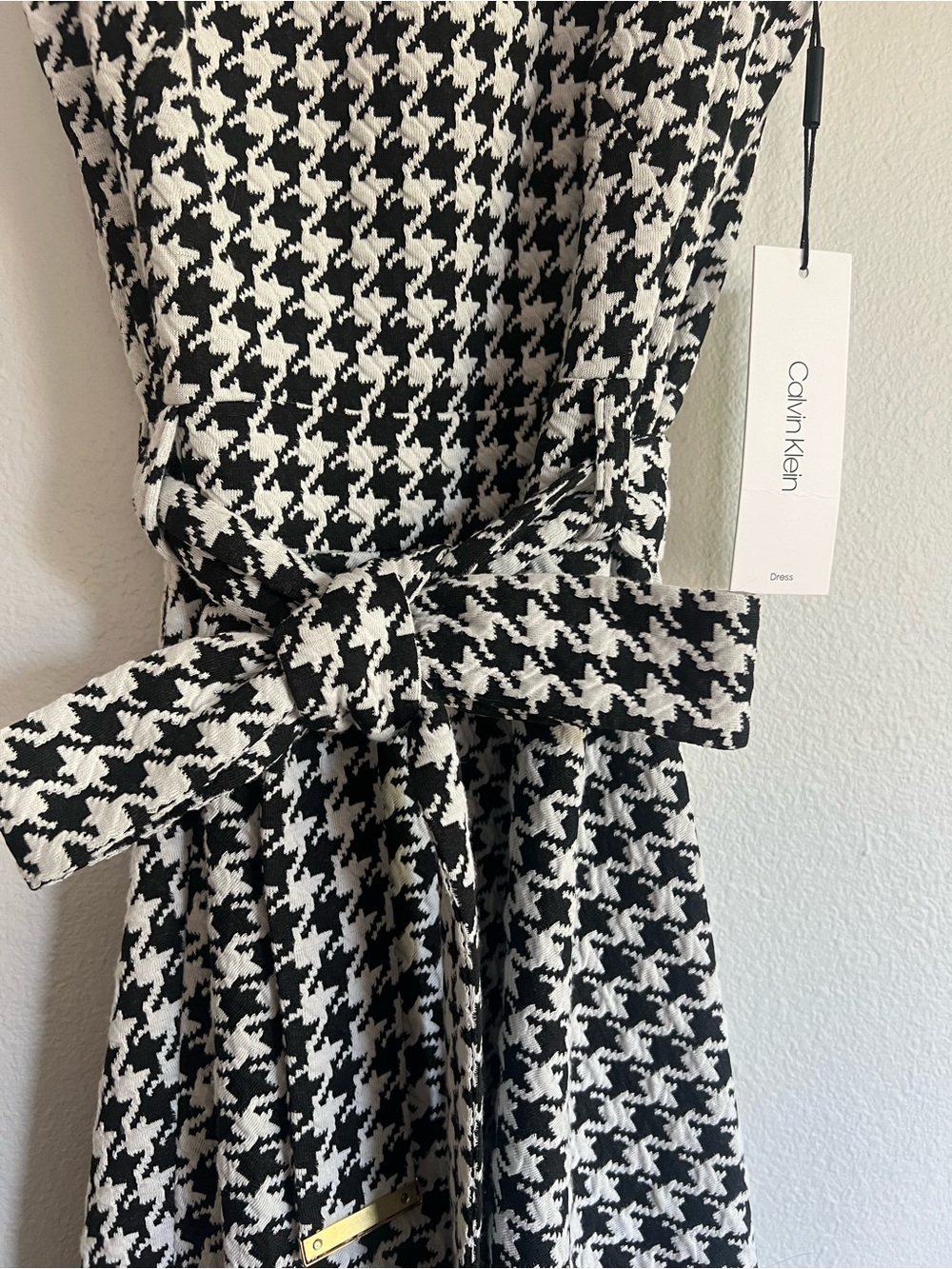 NWT Calvin Klein Houndstooth Dress, 4 - Picture 5 of 9